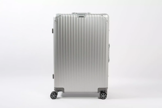 Full Aluminium Suitcase 29" Check In Premium Spinner Case - Silver